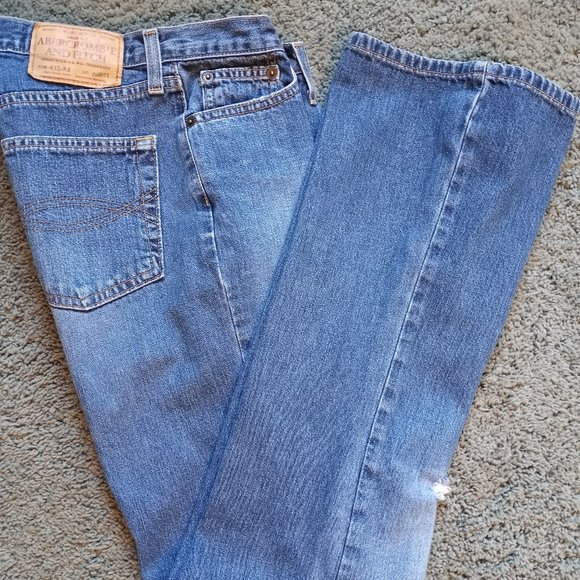 Abercrombie And Fitch Size 6 Long 32" Inseam GUC Jeans-Item #156 - Picture 5 of 5